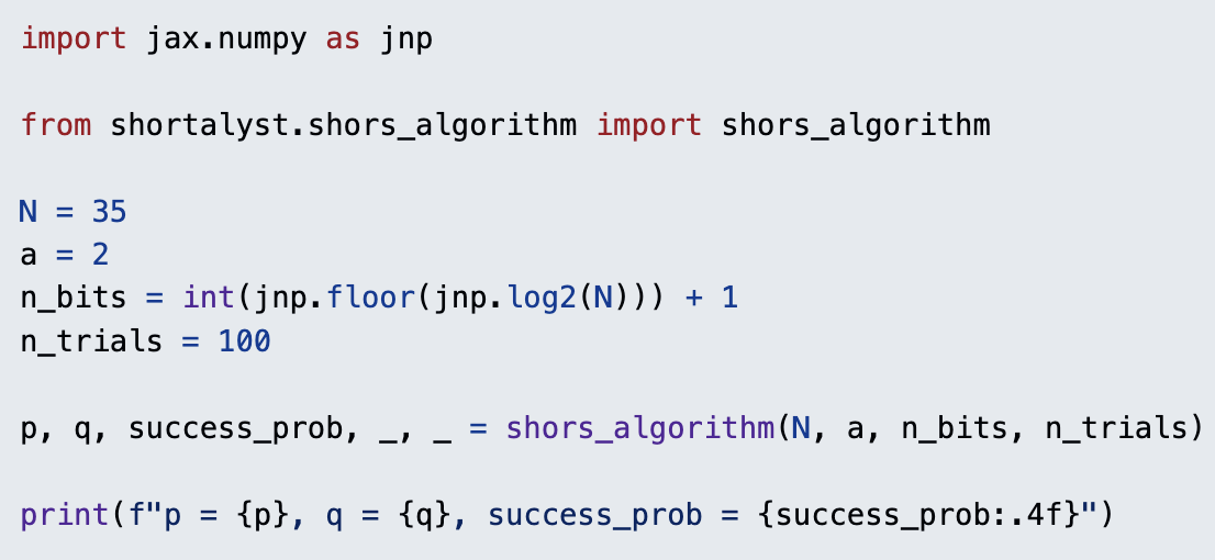 Shortalyst code sample.